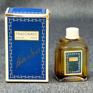 Vintage Fragonard Belle de Nuit Mini Perfume Bottle & Box EMPTY Collectible